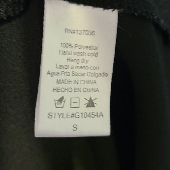 Paper Crane black sheer shirt with cut outs - Picture 9 of 9